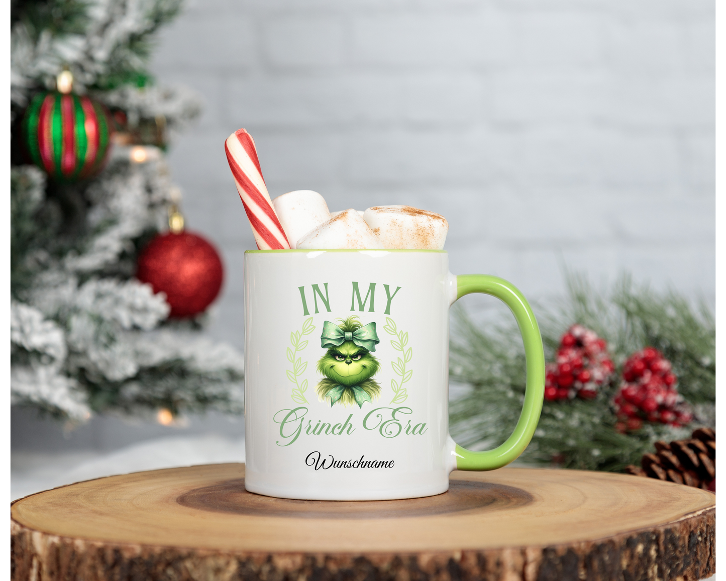 Tasse Grinch-Era Personalisierte Weinachtstasse