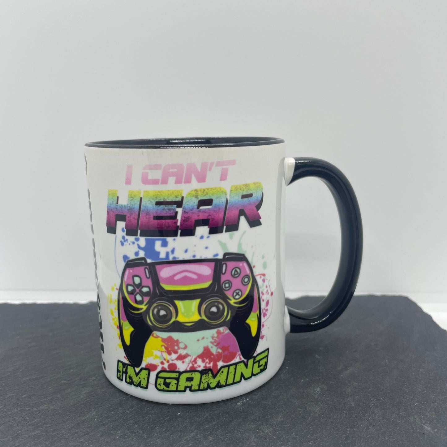 Game On“Gamertasse  Namenstasse,Kontroller Motivtasse in 2 Varianten, Geschenk für Kinder und Erwachsene,personalisiert