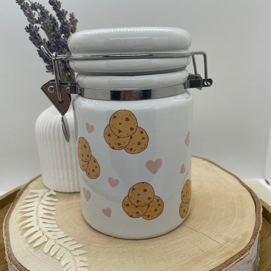 Vorratsdose aus Keramik /Aufbewahrung/Küchenutensilien im Cookie Design