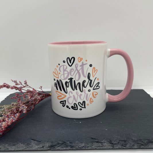 Keramiktasse „Best Mother ever“325 ml Teetasse